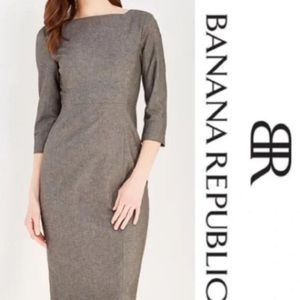 Boatneck Sheath Midi Dress